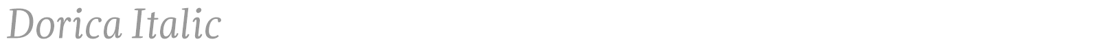 Dorica font preview
